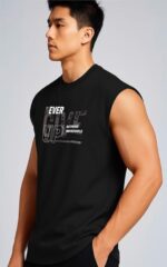 JUARI BE A GENTLEMAN Men's Sleeveless Tank Top – Premium Cotton Blend Muscle Fit Gym Vest | Casual Summer Workout Shirt | Breathable & Lightweight Fitness Wear for Bodybuilding, Running & Daily Use - Image 8