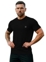CHKOKKO Men Polyester Solid Quick Dry Half Sleeve Regular Fit Round Crew Neck Active Sportswear Gym T-Shirt for Workout Training Running and Fitness Activities - Image 28