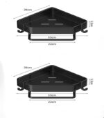 Fulminare Self-Adhesive Aluminium Bathroom Corner Shelf Rack Bathroom Corner Organizer Stand Bathroom Organisers Storage Racks Bathroom Shelf/Shelves Corner (Bishop) - Image 3