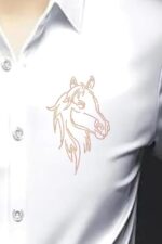 IndoPrimo Men's Satin Shirt with Spread Collar Neck Line Solid Pattern Full Sleeves Regular Fit Western Style and Standard Length - Image 7