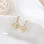 Simple CZ Star Cuff Wrap Earrings Cute Snowflake Crystal Twinkle Helix Cartilage Clip on Earrings Non Piercing Cartilage Earrings Hexagram ear cuff - Image 6