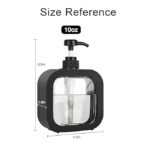 Homewiz 300ML Liquid Soap Dispenser | Refillable Pump Bottle for Hand Wash, Dish Wash, Shampoo, Conditioner, Shower Gel | Bathroom & Kitchen Use | Transparent Plastic | Pack of 2 - Image 3