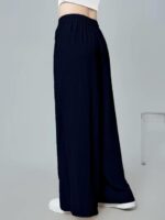 GRECIILOOKS High Waist Polycotton Trousers for Women – Flared Parachute Pants with Side Pockets | Casual Travel Cargo Pants (Available in Plus Size and Value Pack) - Image 5