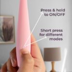 Body Electric Massager for Pain Relief, Stress Relaxation Waterproof, Flexible, Medical Grade Silicone,10 Speeds Multi Color - Image 4