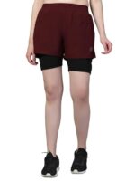 CHKOKKO Gym Shorts for Women Workout Sports Running Quick Dry Fit Double Layer Inner Compression with Pockets Breathable Lightweight Wear - Image 10