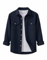 DEELMO Men’s Stylish Cotton Blend Casual Shirt || Full Sleeve Button-Down Shirt with Dual Flap Pockets || Comfortable Breathable Fabric || Perfect for Casual Office and Outing Wear - Image 13