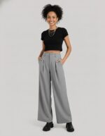 Nermosa High-Waist Korean Trousers with Wide Baggy Fit | Trendy GenZ Streetwear Pants - Image 16