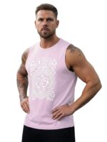 CHKOKKO Tank Tops Sleeveless T-Shirt for Men Gym Wear Vest Graphic Printed Stylish Round Neck Running Sando for Sports Workout Fitness & Casual or Beach Wear - Image 14