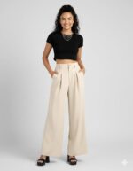 Nermosa High-Waist Korean Trousers with Wide Baggy Fit | Trendy GenZ Streetwear Pants - Image 4