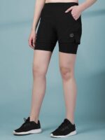 CHKOKKO Gym Shorts for Women Workout Sports Running Quick Dry Fit Double Layer Inner Compression with Pockets Breathable Lightweight Wear - Image 4