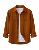 DEELMO Men’s Stylish Cotton Blend Casual Shirt || Full Sleeve Button-Down Shirt with Dual Flap Pockets || Comfortable Breathable Fabric || Perfect for Casual Office and Outing Wear - Image 11