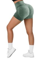 Gym While This Exercise Seamless Yoga Stretch Butt Yoga Sport Fitness Exercise for Women Stretchy Women's High Waist Shapeware Shorts Butt Lift Workout Athletic Tummy Control - Image 13