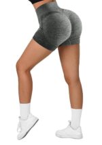 Gym While This Exercise Seamless Yoga Stretch Butt Yoga Sport Fitness Exercise for Women Stretchy Women's High Waist Shapeware Shorts Butt Lift Workout Athletic Tummy Control - Image 19