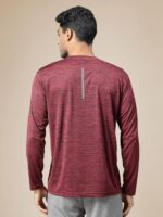 CHKOKKO Men's Round Neck Full Sleeve Regular Fit Lightweight Quick Dry Activewear Gym T Shirt for Workout Training Running and Activities - Image 2