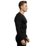 Unbeatable Mens Sports Running Set | Polyester Spandex Compression Shirt and Tights for Men Workout Combo Set | Long Sleeve Quick-Dry Fitness Track Suit for Man - Image 2