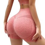 Gym While This Exercise Seamless Yoga Stretch Butt Yoga Sport Fitness Exercise for Women Stretchy Women's High Waist Shapeware Shorts Butt Lift Workout Athletic Tummy Control - Image 8