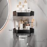 Fulminare Self-Adhesive Aluminium Bathroom Corner Shelf Rack Bathroom Corner Organizer Stand Bathroom Organisers Storage Racks Bathroom Shelf/Shelves Corner (Bishop) - Image 2