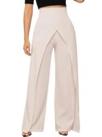 GRECIILOOKS Trousers for Woman | Womens High Rise High Waist Flared Korean Style | Formal Pant for Women Office Wear| Track Pants for Womans Elegant for College & Events (Available in Plus Size) - Image 13