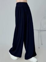 GRECIILOOKS High Waist Polycotton Trousers for Women – Flared Parachute Pants with Side Pockets | Casual Travel Cargo Pants (Available in Plus Size and Value Pack) - Image 2