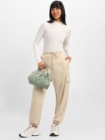 JUNEBERRY® 100% Pure Cotton Regular Fit Mid Rise Cargos with Pocket for Women & Girls - Image 9