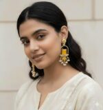 Mehendi Polish Earrings – Traditional Design for Women - Image 18