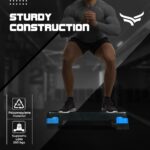 XTRIM Aerobic Stepper Without Height Adjustments, Stepper with 2 Height Adjustments - 10 & 15cm, 4 Anti-Skid Rubber Pads for Legs, Slip-Resistant Platform, for Cardio Workout (Supports 250Kg Weight) - Image 4