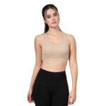 CHKOKKO Women's Blended Padded Non-Wired Sports Bra - Image 7