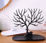 Oblivion Plastic Deer/Antlers Jewelry Holder Deer Tree | Creative Sika Deer Tree Tray Display Stand Holder (Black) - Image 5