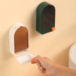 Pack of 2 Premium Plastic Creative Wall Mounted Bathroom Soap Box Holder Soap Dish with Drainage Box Soap Box with Lid Single - Image 5