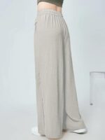 GRECIILOOKS High Waist Polycotton Trousers for Women – Flared Parachute Pants with Side Pockets | Casual Travel Cargo Pants (Available in Plus Size and Value Pack) - Image 9