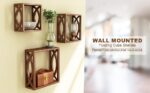 Home Sparkle MDF Wooden Wall Shelves (Brown) - Image 8