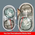 QONETIC Wall Mounted Toothbrush Holder with 2 Mouthwash Cups | Bathroom Toothbrush Organizer | Multi-Compartment, Dustproof & BPA-Free Brush Holder for Bathroom Storage - Image 6