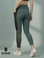 BLINKIN Stretchable Gym Pants for Women Workout : The Ultimate Yoga Pants | Workout Lowers | Gym Track Pants for Woman with Mesh Insert & Side Pockets (1869) - Image 2