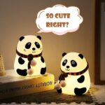 Desidiya® Lying Panda Night Light - Soft Silicone Color-Changing LED Touch Lamp with Timer for Bedroom & Office - Image 10