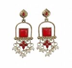 Mehendi Polish Earrings – Traditional Design for Women - Image 15