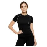 NINQ Women’s Half Sleeve Compression T-Shirt | Premium Gym & Sports Wear for Running, Training, Yoga, Cycling & Workouts | Quick-Dry, Stretchable Athletic for Women - Image 9