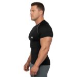NINQ Half Sleeve Compression T-Shirt - Men's Athletic & Sports Tights for Fitness - Image 2