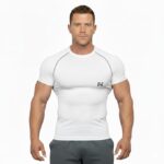 NINQ Half Sleeve Compression T-Shirt - Men's Athletic & Sports Tights for Fitness - Image 6