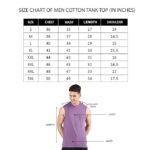 CHKOKKO Men's Cotton Blend Regular Fit Sleeveless Gym Wear Vest | Solid Stylish Hoodie Round Neck | Running Sando for Sports Workout Fitness & Casual - Image 2