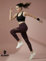 BLINKIN Stretchable Gym Pants for Women Workout : The Ultimate Yoga Pants | Workout Lowers | Gym Track Pants for Woman with Mesh Insert & Side Pockets (2670) - Image 15