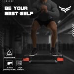 XTRIM Aerobic Stepper Without Height Adjustments, Stepper with 2 Height Adjustments - 10 & 15cm, 4 Anti-Skid Rubber Pads for Legs, Slip-Resistant Platform, for Cardio Workout (Supports 250Kg Weight) - Image 12