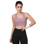 CHKOKKO Women's Blended Padded Non-Wired Sports Bra - Image 8