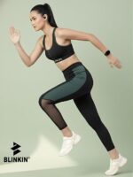 BLINKIN Stretchable Gym Pants for Women Workout : The Ultimate Yoga Pants | Workout Lowers | Gym Track Pants for Woman with Mesh Insert & Side Pockets (1869) - Image 10