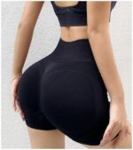 Gym While This Exercise Seamless Yoga Stretch Butt Yoga Sport Fitness Exercise for Women Stretchy Women's High Waist Shapeware Shorts Butt Lift Workout Athletic Tummy Control - Image 22