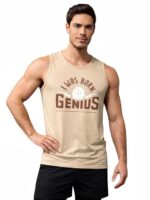 CHKOKKO Tank Tops Sleeveless T-Shirt for Men Gym Wear Vest Graphic Printed Stylish Round Neck Running Sando for Sports Workout Fitness & Casual or Beach Wear - Image 12