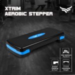 XTRIM Aerobic Stepper Without Height Adjustments, Stepper with 2 Height Adjustments - 10 & 15cm, 4 Anti-Skid Rubber Pads for Legs, Slip-Resistant Platform, for Cardio Workout (Supports 250Kg Weight) - Image 3