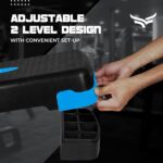 XTRIM Aerobic Stepper Without Height Adjustments, Stepper with 2 Height Adjustments - 10 & 15cm, 4 Anti-Skid Rubber Pads for Legs, Slip-Resistant Platform, for Cardio Workout (Supports 250Kg Weight) - Image 6