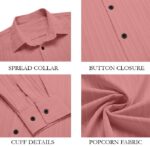 ROYALSCOUT Men's Popcorn Full Sleeves Casual Shirt | Men Stylish Regular Fit | Button-Down Stylish Shirt for Party & Casual Wear - Image 6