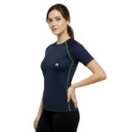 NINQ Women’s Half Sleeve Compression T-Shirt | Premium Gym & Sports Wear for Running, Training, Yoga, Cycling & Workouts | Quick-Dry, Stretchable Athletic for Women - Image 13