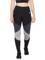Clovia Women's Slim Fit Mid Rise Slim Polyamide Sports Tights . - Image 2